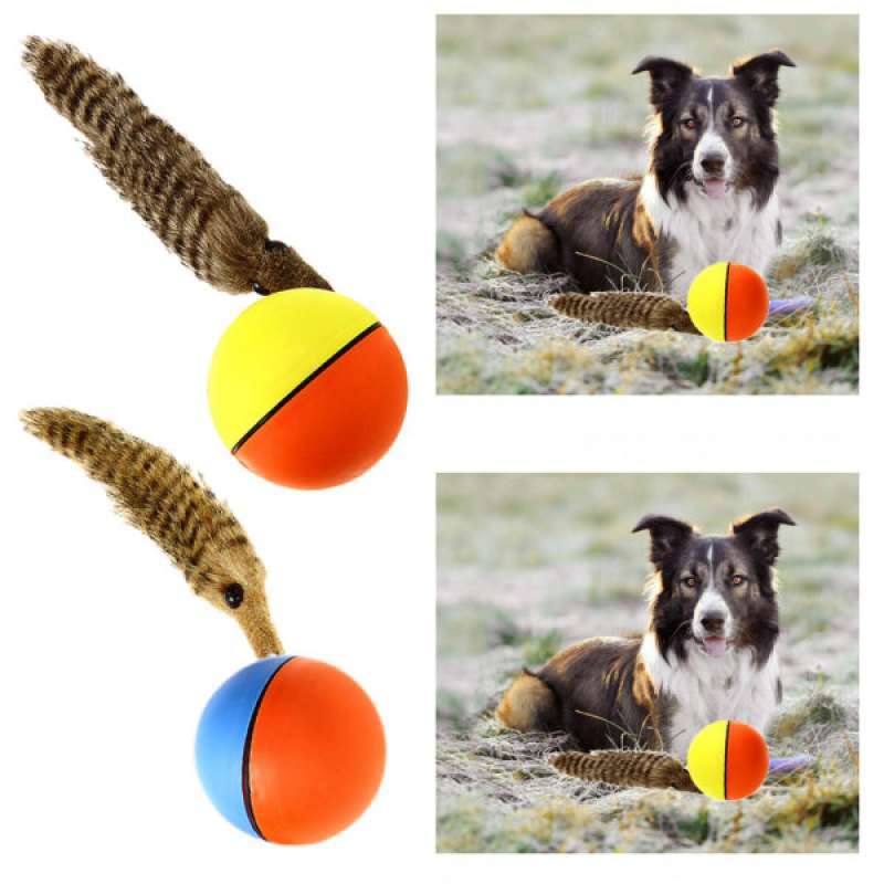 Jual 2x FERRET WITH BALL WEASEL CLASSIC FUN TOY WITH BALL TO PLAY WITH AND ROLL di Seller