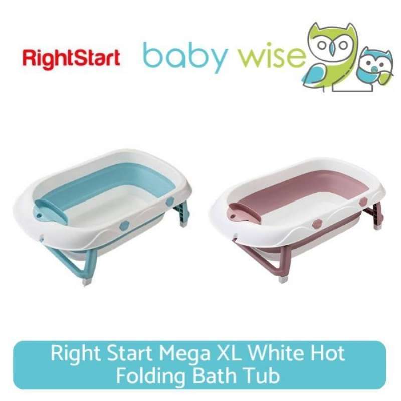Jual Right Start Mega XL White Hot Folding Bath Tub Foldable Portable
