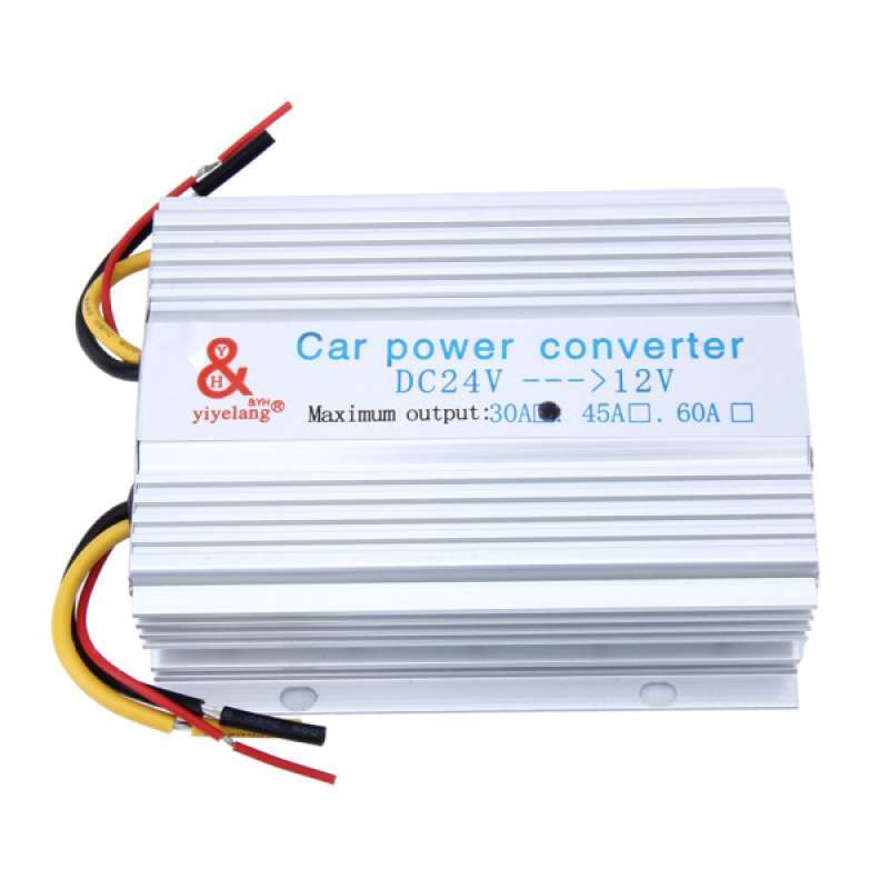 Jual Car Power Supply DC 24V to 12V 30A Converter Inverter Transformer