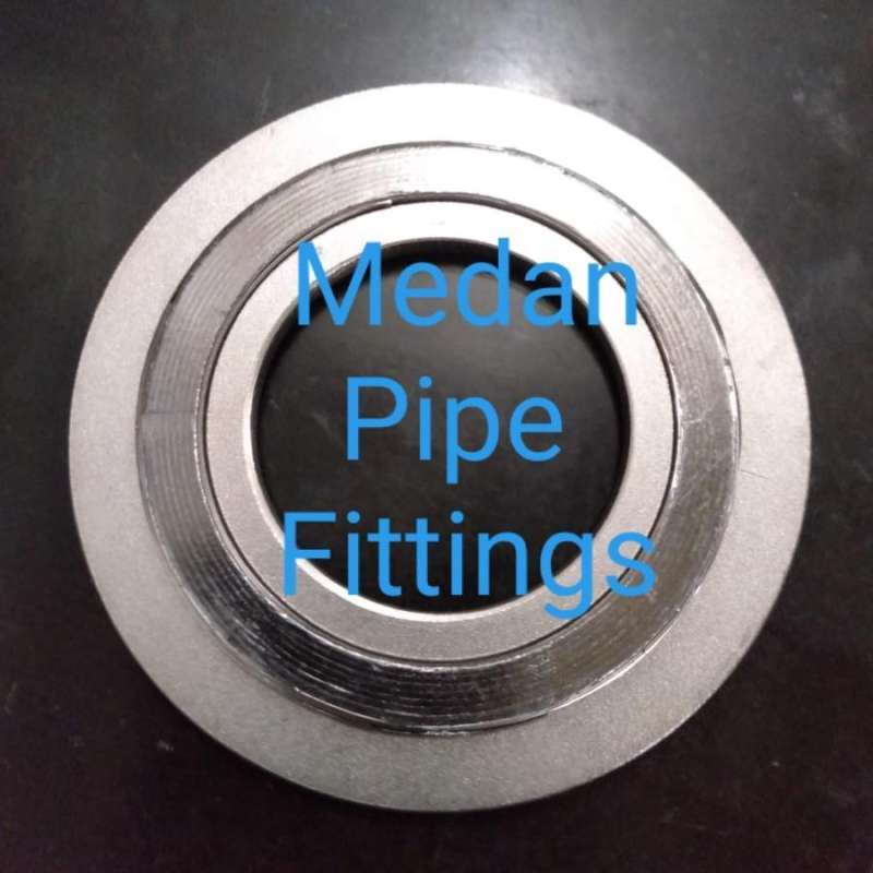 Jual Swg Ss304 Ansi 150 1 Spiral Wound Gasket Ss 304 Stainless Inch