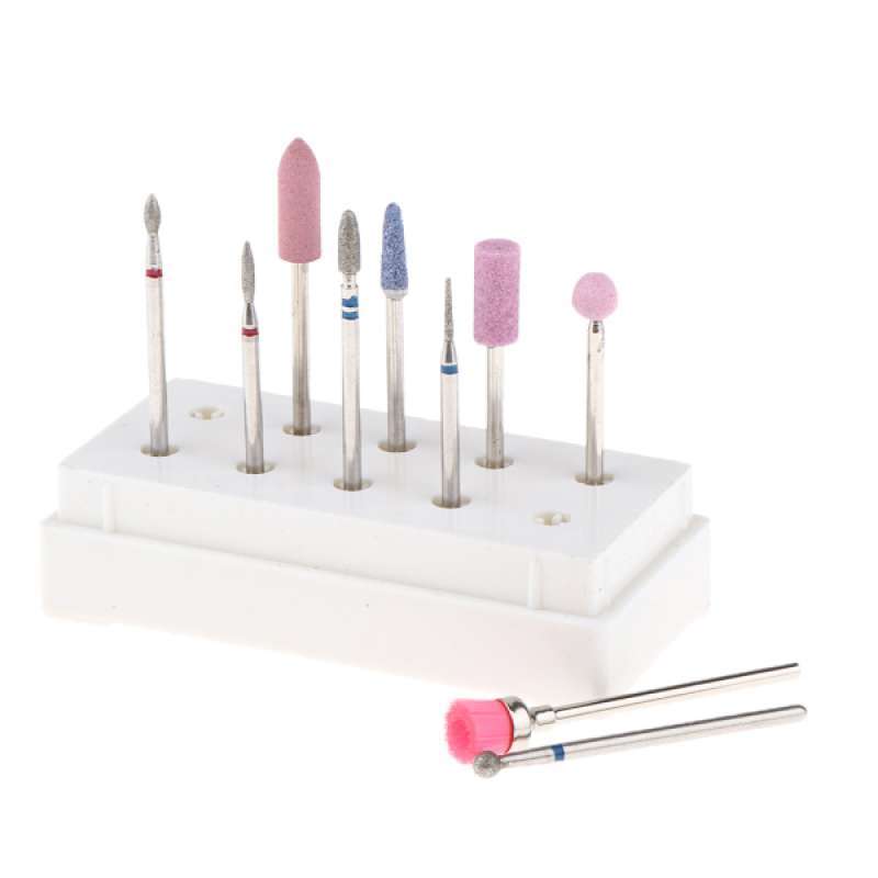 Jual 10pcs Cuticle Clean Polishing Buffing Drill Bit Set Manicure for