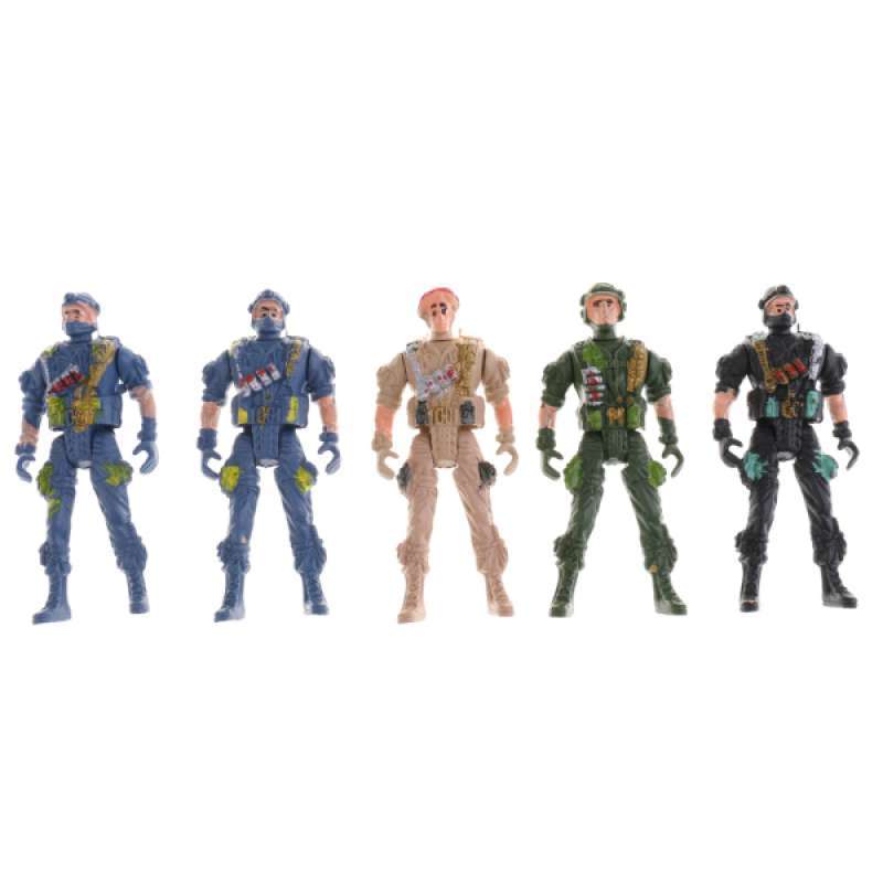 Jual 5pcs Military Model Playset Toy 9cm Paratroopers Force Action