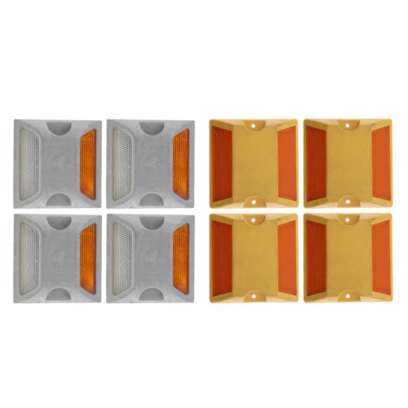 Jual 8pcs Reflective Road Markers Parking Lot Safety Sign Road Stud