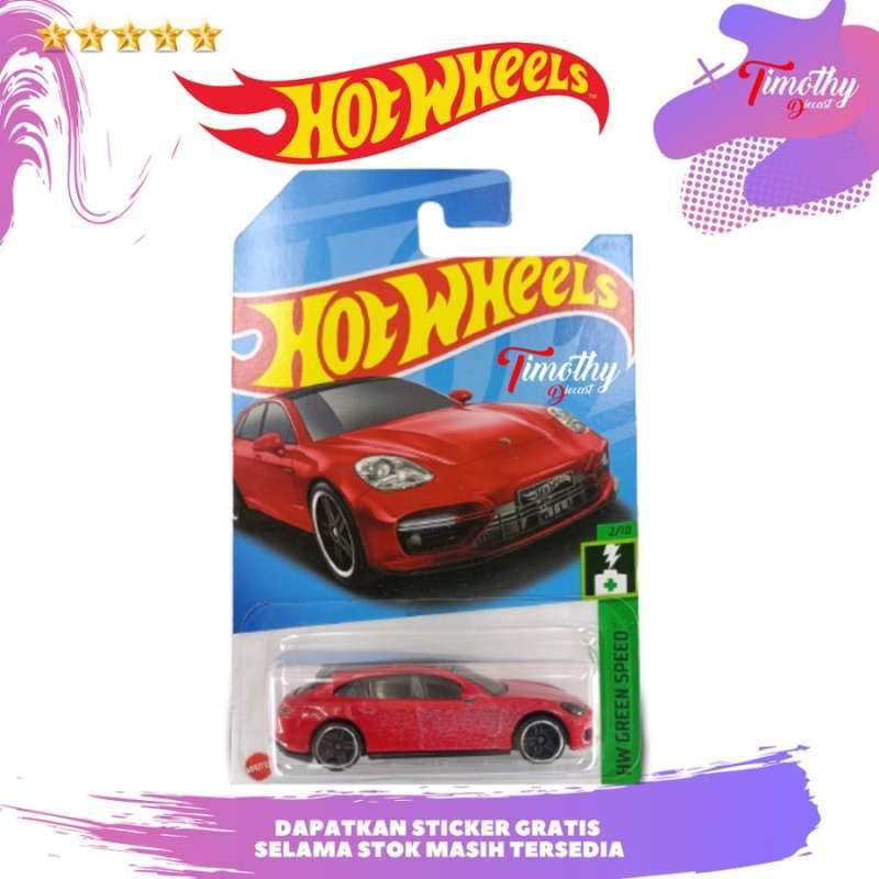 Jual Hot Wheels Eror Error Porsche Panamera Turbo S E Merah Cat Body