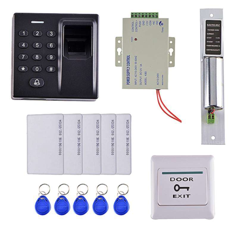Jual Full Set Door Access Control System Security System Kit Electronic ...