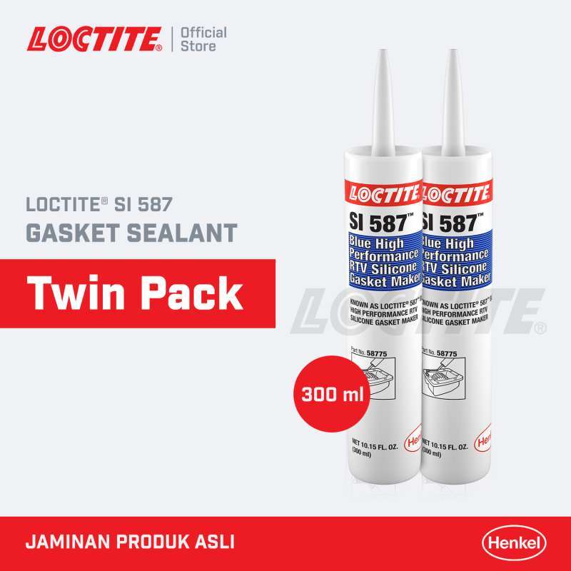 Promo Henkel LOCTITE SI 587 Gasket Sealant Lem Paking 300 ml Twin Pack
