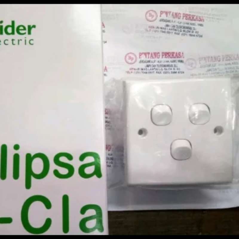 Promo Saklar Lampu 3 Gang / Triple Inbow Tipe SClassic Schneider