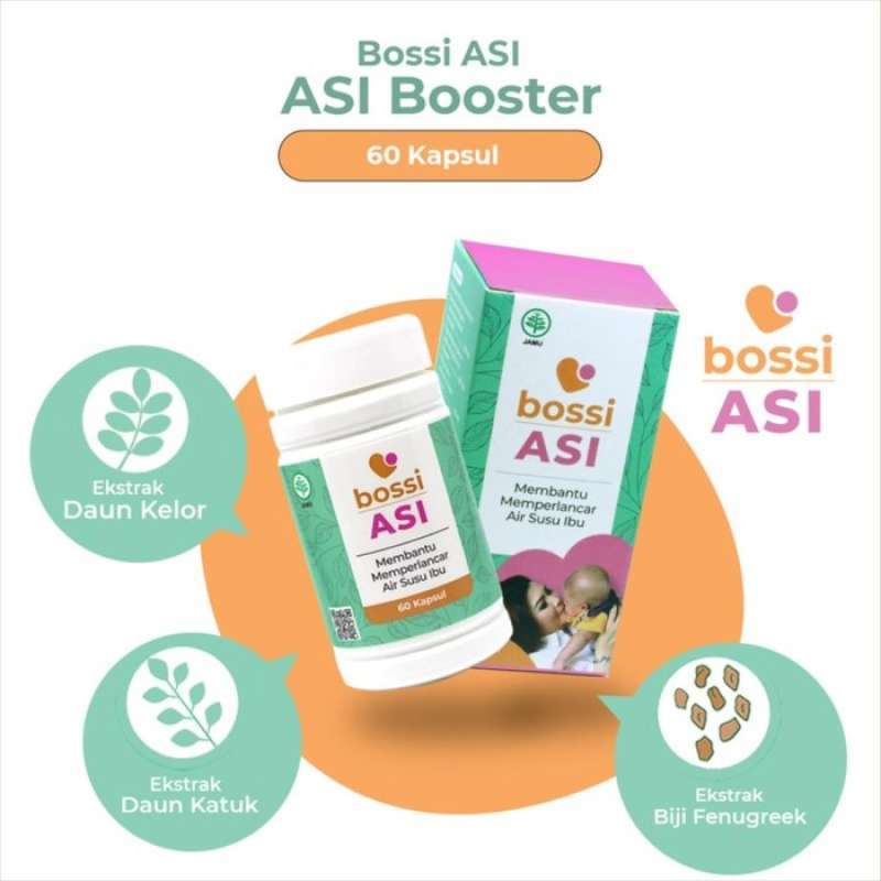 Jual Bossi Asi Box 60 Kapsul Asi Booster Pelancar Asi Asi Booster Isi ...