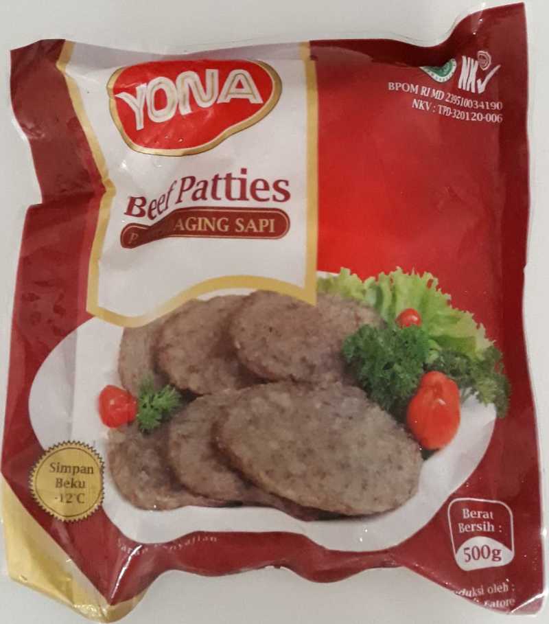 Jual Yona Beef Patties 500gr di Seller VALEN STORE Gunung Sahari Selatan, Kota Jakarta Pusat