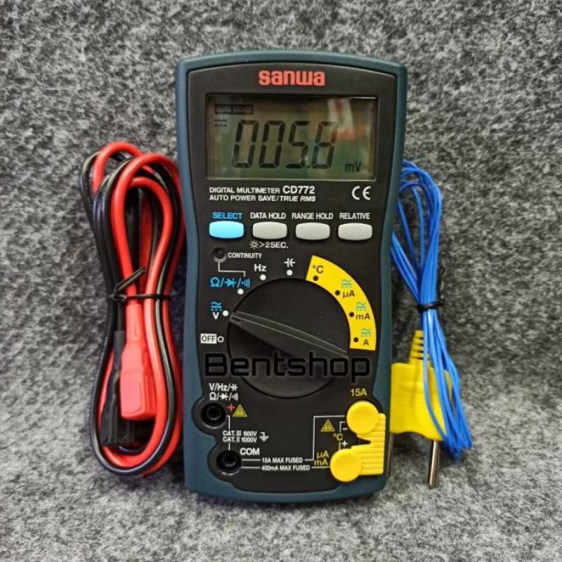 Promo MULTITESTER MULTIMETER DIGITAL SANWA CD772 CD772 CD 772 ORIGINAL Diskon 33 di Seller