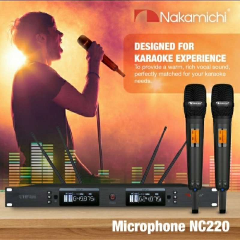 Jual Terbaik Microphone Wireless Nakamichi Nc220 / Nc 220 / Nc220 Mic