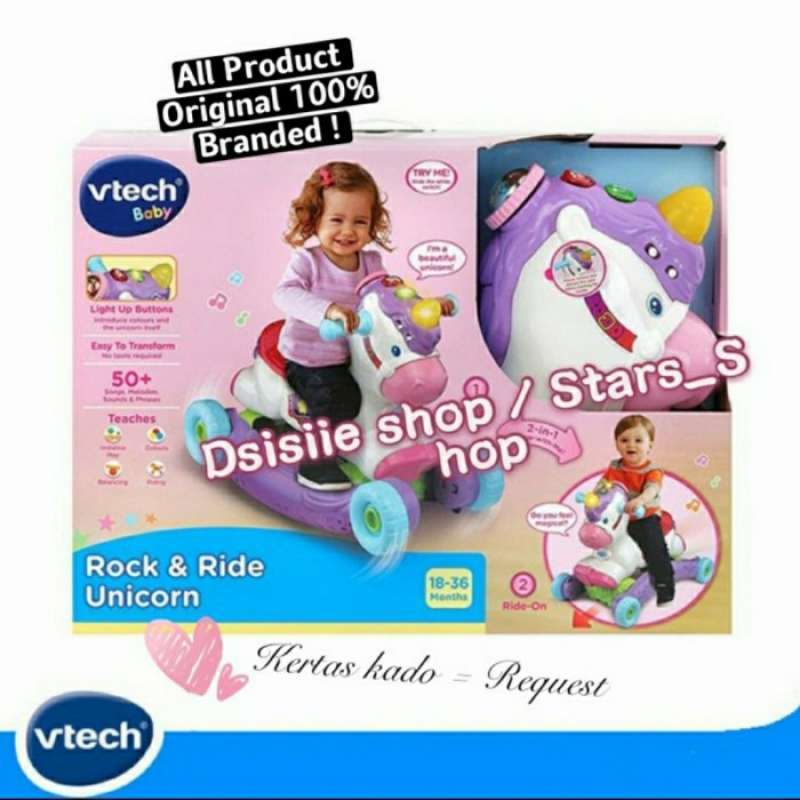 Promo VTECH Baby Rock and Ride Unicorn Original / Mainan Kuda Kudaan ...