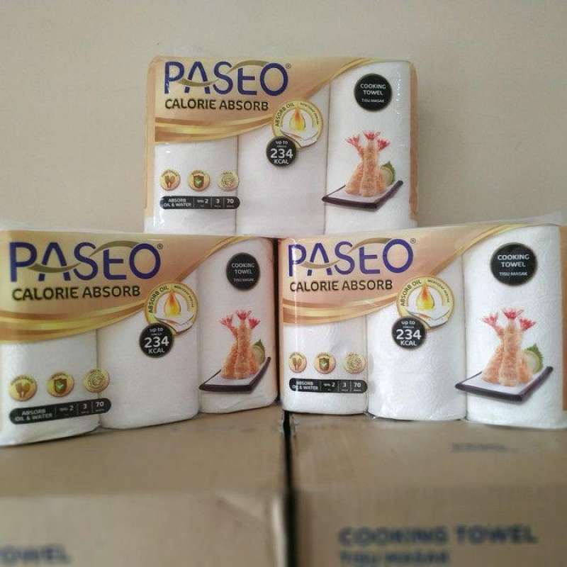 Promo Tissue Paseo tissue dapur kitchen towel 3 roll 70 s Diskon 28 di