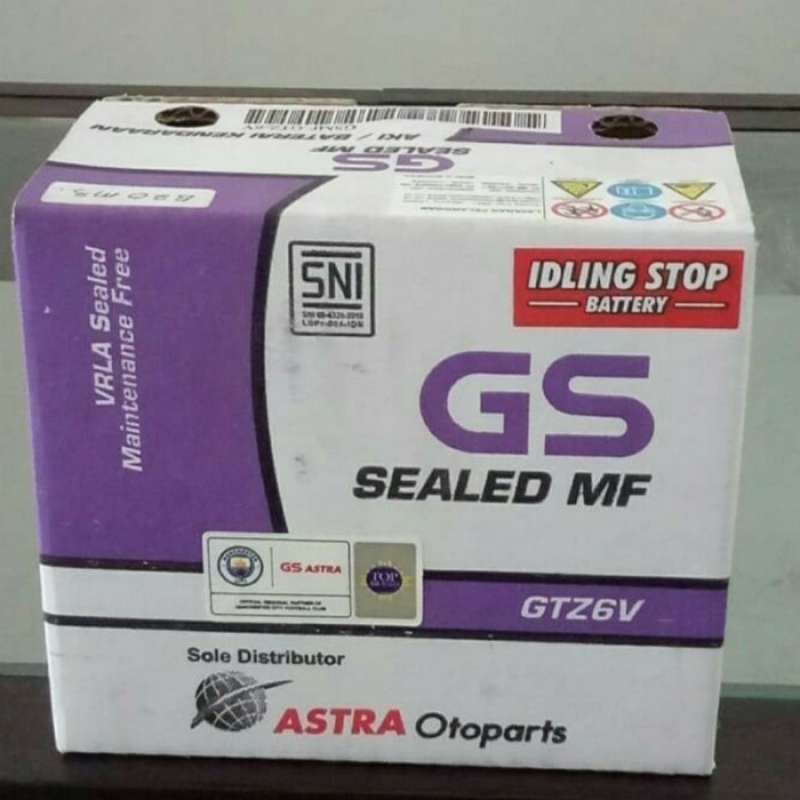 Jual Aki GS Astra Original Type GTZ6V untuk Motor Honda Vario 125CC di