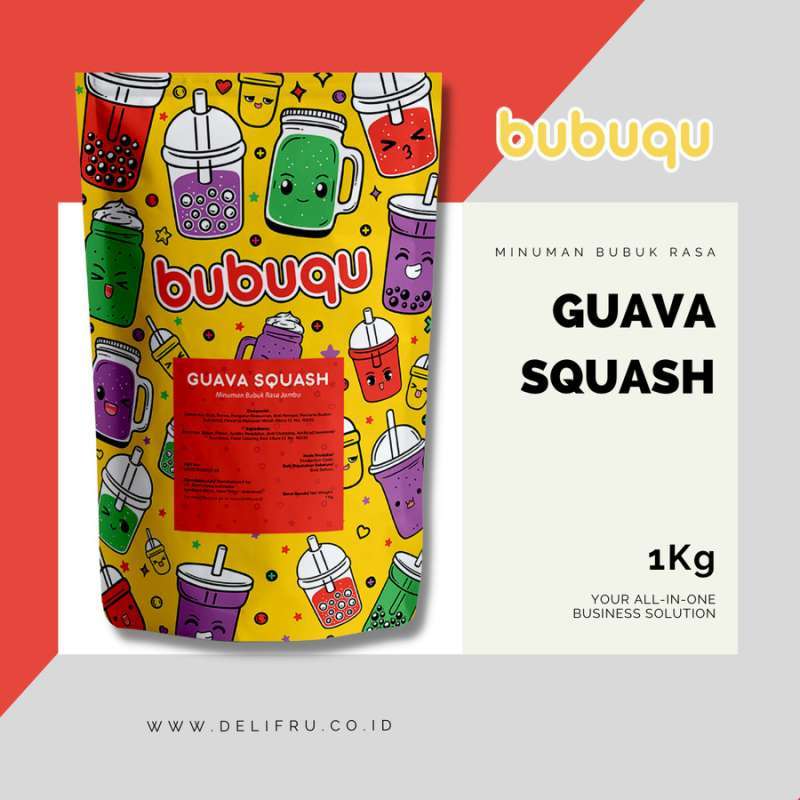 Jual Bubuqu Powder Drink Guava Squash 1kg 01 di Seller Sahabat Horeca