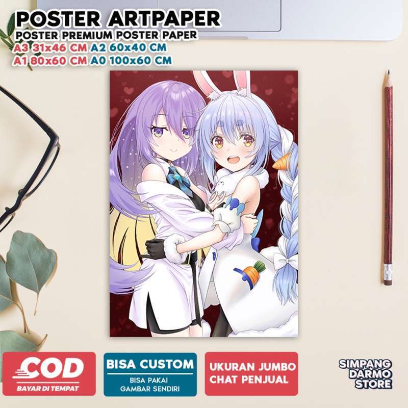 Jual Poster Moona Hoshinova Hiasan Dinding Tema Anime Vtuber Virtual ...