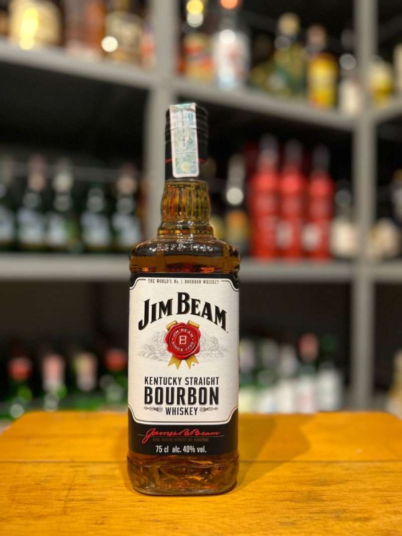 Jual Jim Beam White Kentucky Straight Bourbon Whiskey Whisky 750ml Di