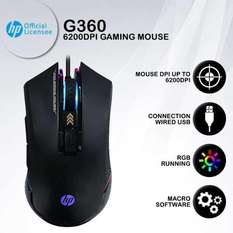 Jual Hp G360 Gaming Mouse [orginal] Di Seller Dityacom - Pusaka Rakyat ...