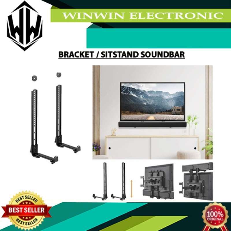 Promo UNIVERSAL SOUNDBAR WALL MOUNT BRACKET BASE HOLDER WITH VESA NEW