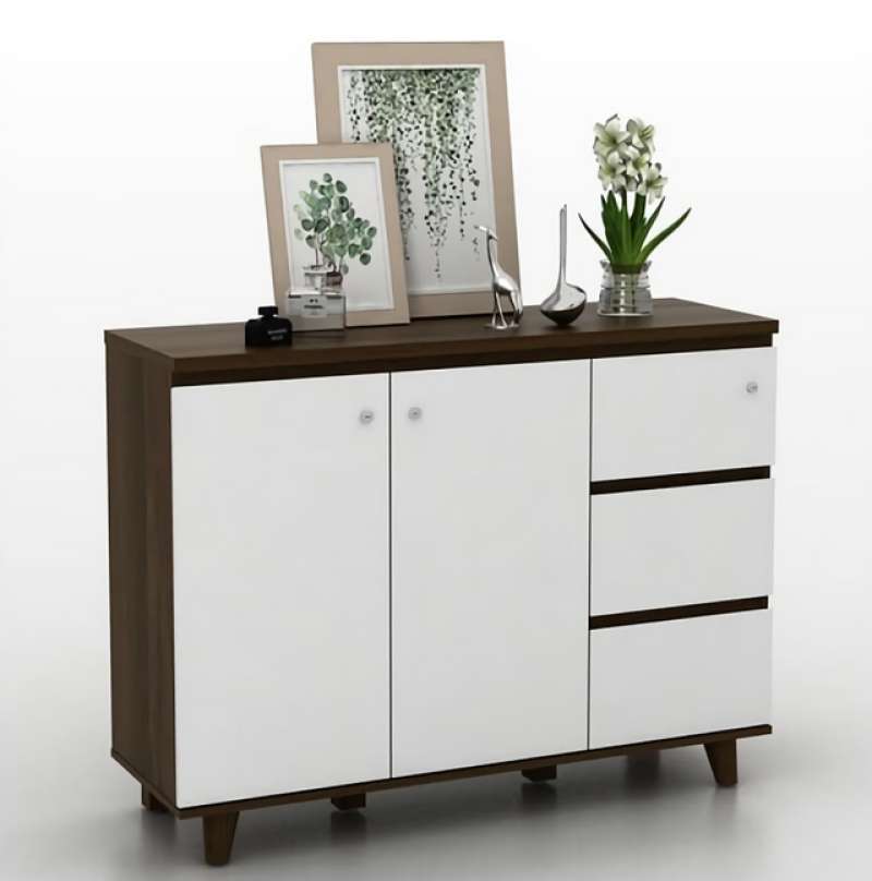 Jual Lemari Buffet multifungsi scandinavian Olso SB120 bufet bupet kayu minimalis terbaru modern