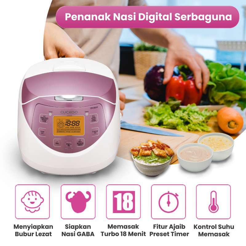Jual CUCKOO Digital Rice Cooker 1 L CR0631F/PK Magic Com Penanak Nasi di Seller CUCKOO