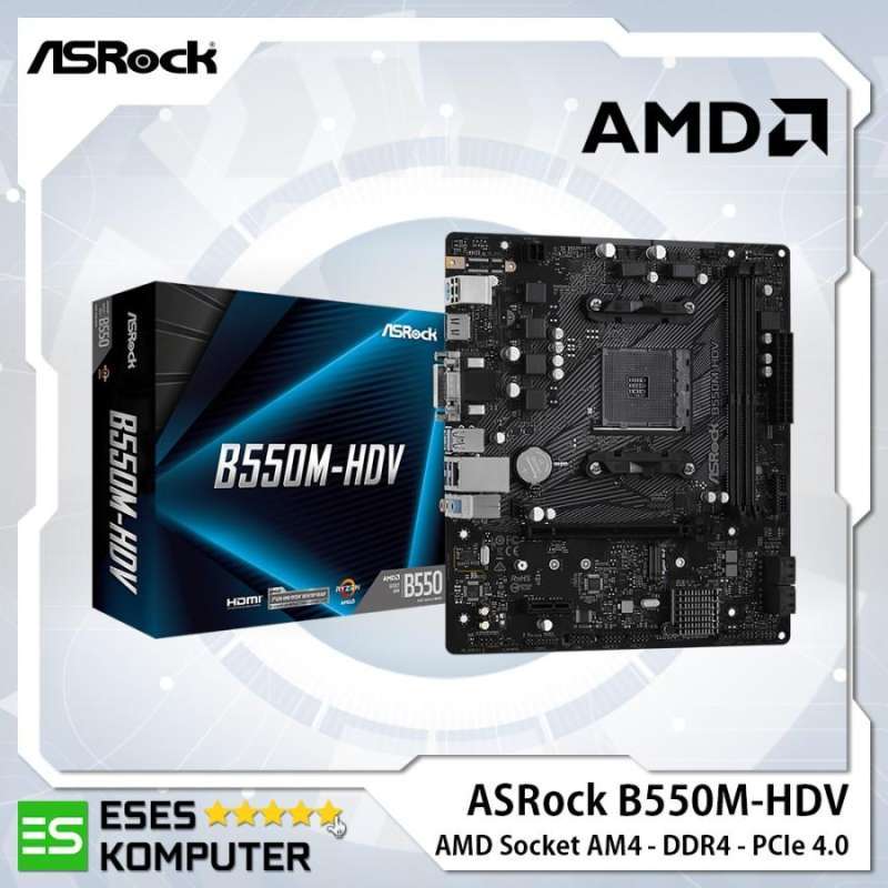 Jual Motherboard Asrock B550mhdv Am4 Ddr4 Amd B550 Di Seller Eses