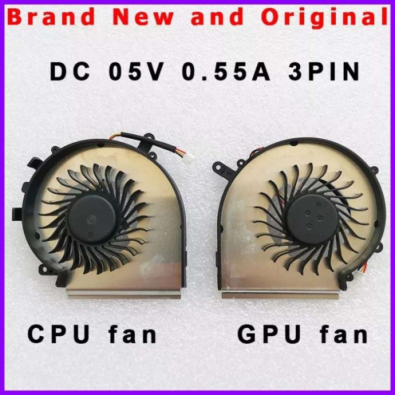 Ventilateur CPU 3 Pins Pour PC Portable MSI (GE62, GP72, PE60, PE70) - Neuf - Compatible