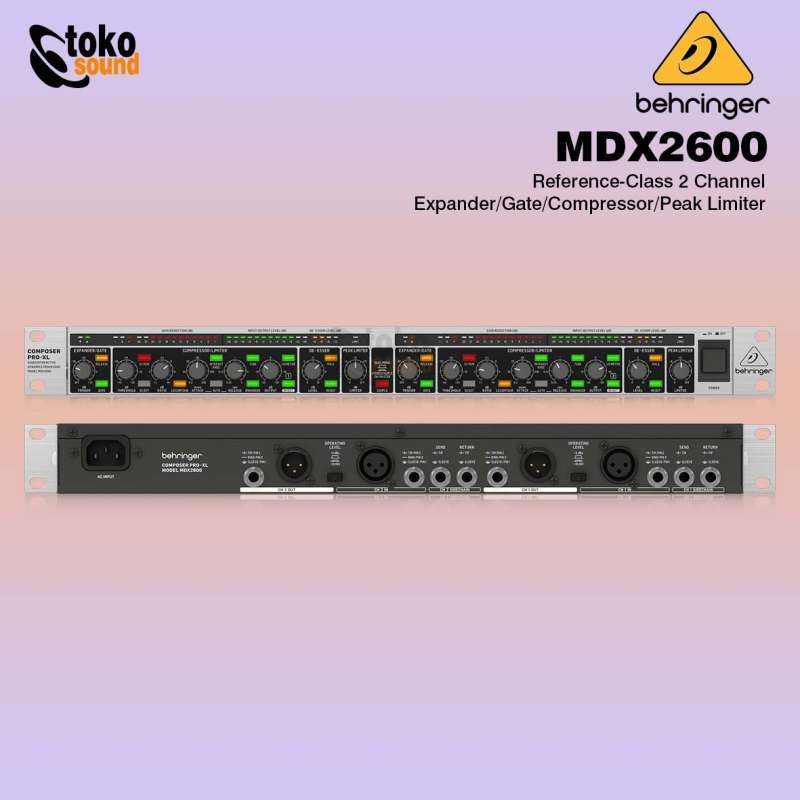 Jual Behringer Composer Pro XL MDX2600 V2 2 Channel Compressor