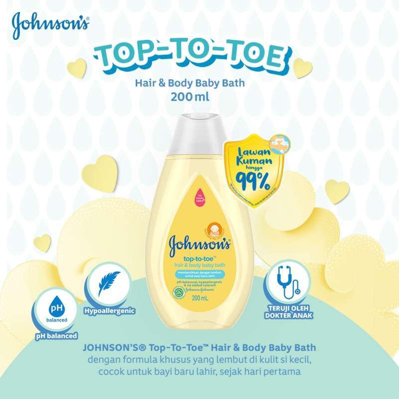 Jual Johnson’s Baby Bath Tap To Toe 200ml di Seller LINDA KOSMETIK PALEMBANG Kota Palembang