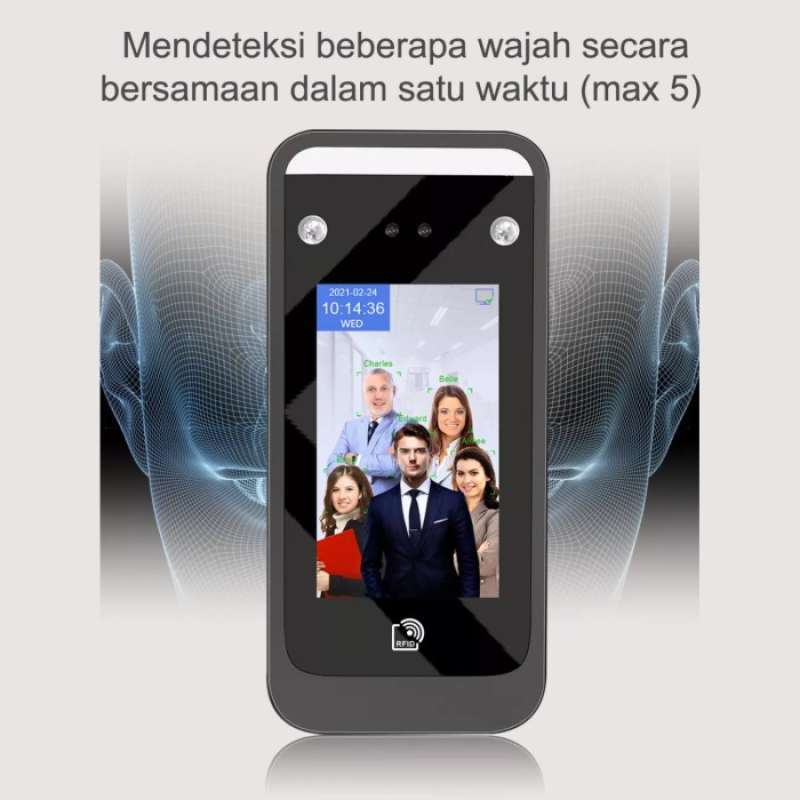 Jual Ai Smart Face Dynamic Recognition Access Control Door, Akses Absen ...