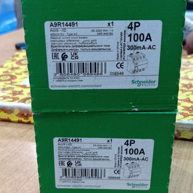 Promo Elcb Rccb 4p 100a 300ma Schneider Elcb 3p + N Diskon 23% Di ...