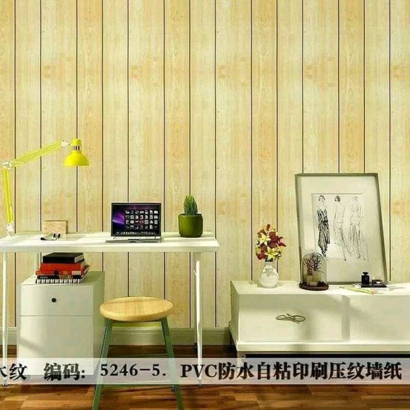 Promo Wallpaper Stiker Pelapis Triplek Meja Furniture Rumah Motif Kayu