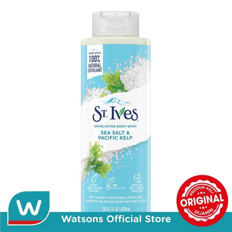 Jual ST IVES Body Wash Sea Salt & Pacific Kelp 473Ml di Seller WATSONS