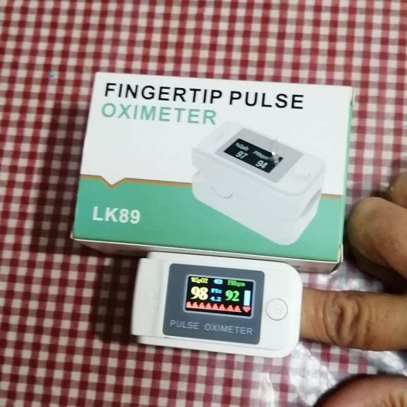 Jual Alat Ukur Detak Jantung Kadar Oksigen Darah Spo2-finger Pulse ...