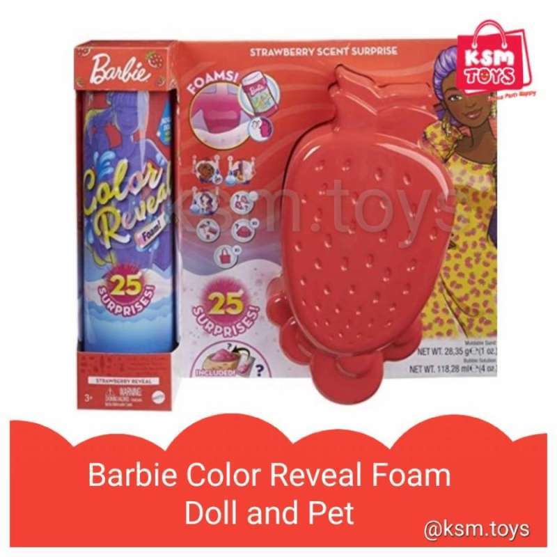 Jual Barbie Color Reveal Foam Doll Original Harga Termurah Maret 2024 ...