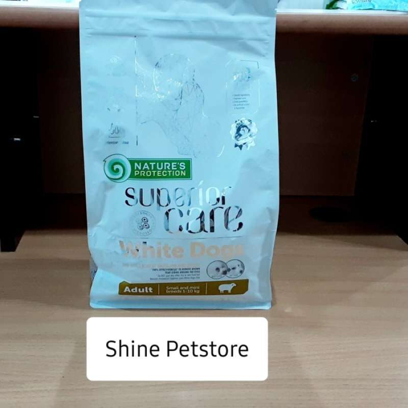 Promo NATURE'S PROTECTION SUPERIOR CARE WHITE DOGS ADULT 1-10KG 1.5 KG ...