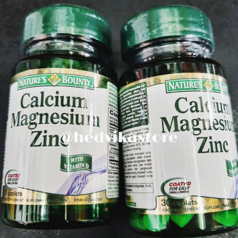 Promo CALCIUM MAGNESIUM ZINC NATURE'S BOUNTY 30 Diskon 33 di Seller