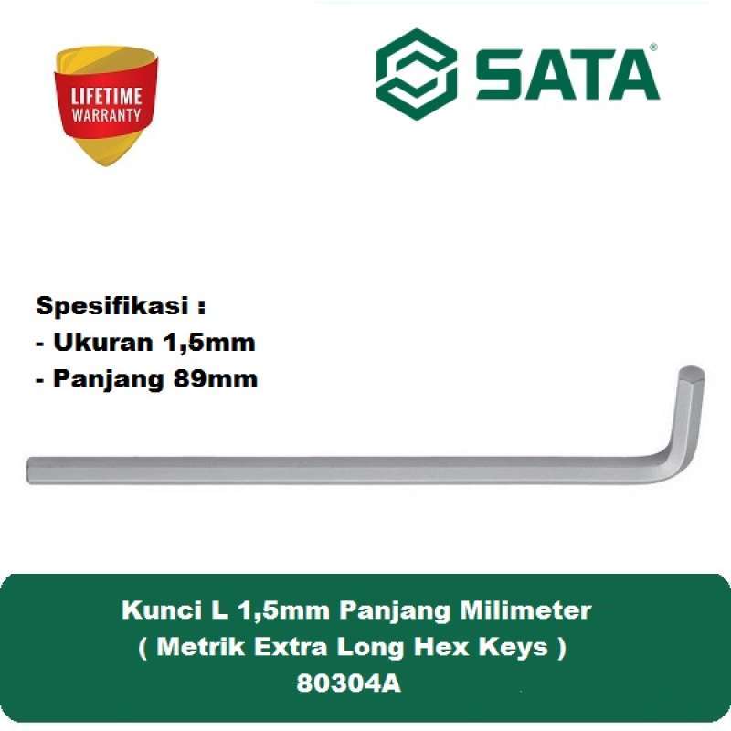Jual SATA Tools Kunci L 1,5mm Panjang Metrik di Seller SATA Tools Store ...