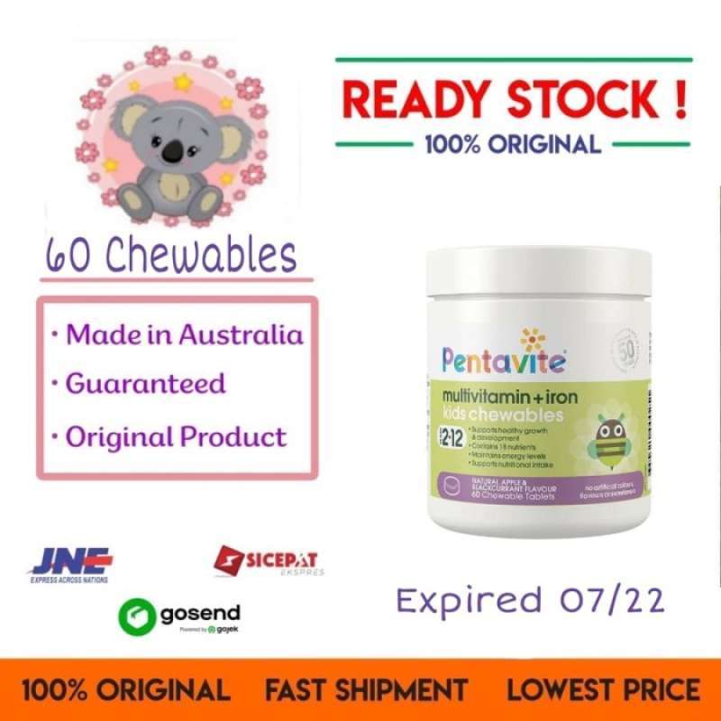 Jual Pentavite Multi Vitamin Multivitamin + Iron Powder 100gr Di Seller ...