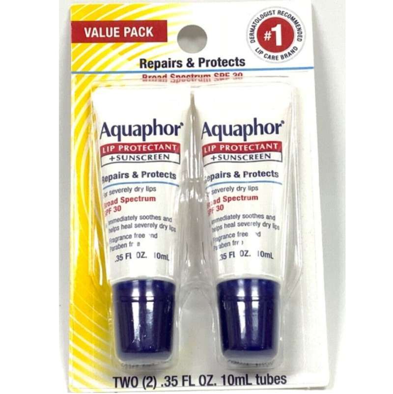 Jual Aquaphor Lip Protectant and Sunscreen Ointment SPF 30 10ml x 2 di