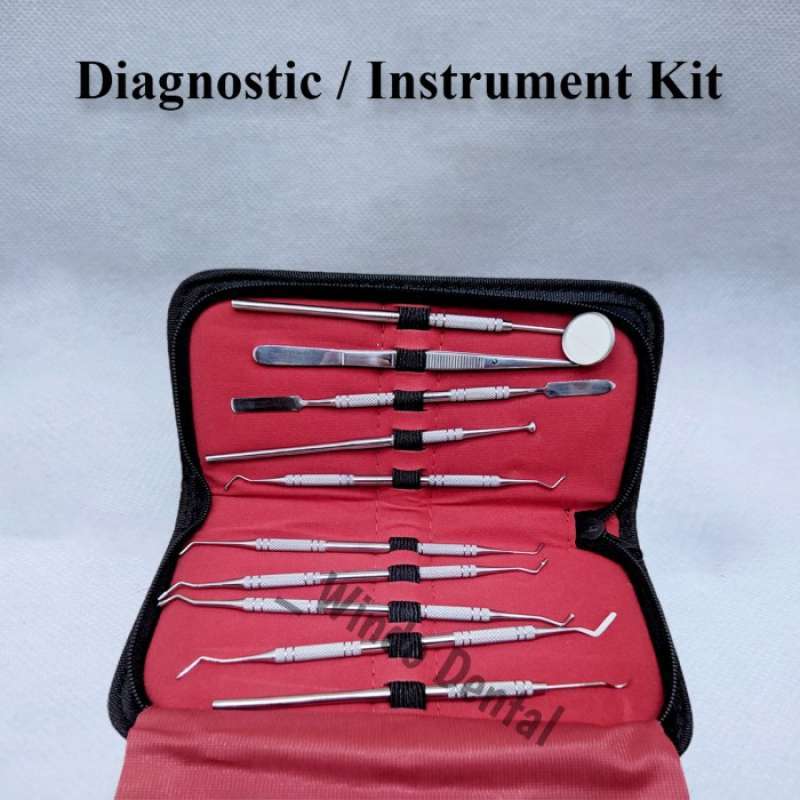 Promo DIAGNOSTIK INSTRUMENT KIT SET DASAR ISI 10 PCS STAINLESS STEEL ...