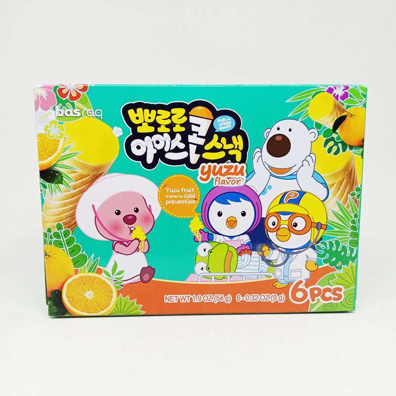 Jual Basraq Pororo Cone Wafer Yuzu Flavor 1.9 Oz Di Seller Papaya Fresh ...
