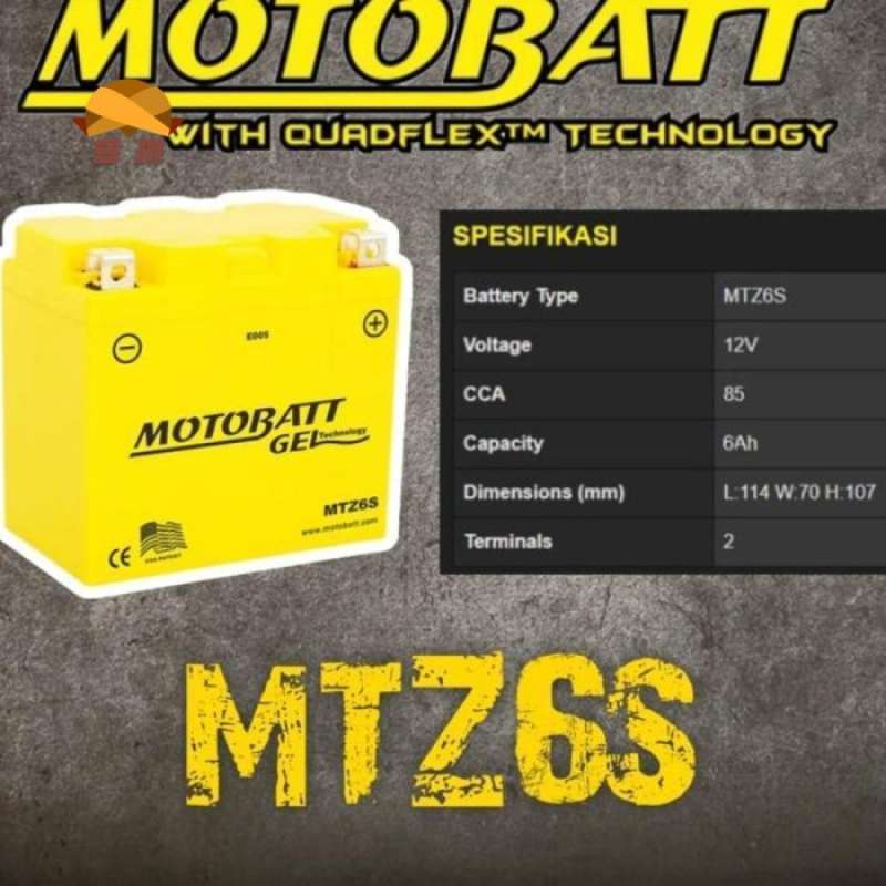 Promo SM - MTZ6S MOTOBATT AKI KERING MOTOR HONDA CBR 150R Diskon 23% di