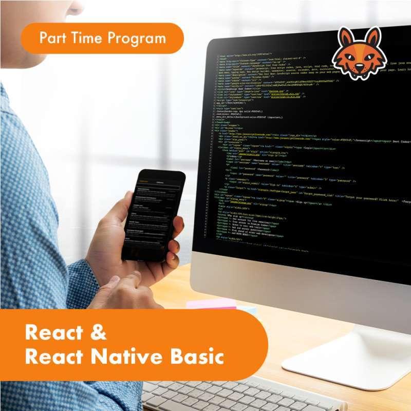 Jual Hacktiv8 React & React Native Basic Class Tiket Kelas Remote Di ...