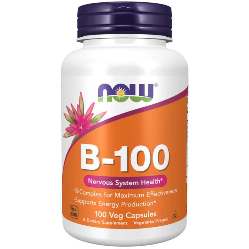 Promo (DIJAMIN ASLI) Now Foods B100 B 100 Vitamin B Complex Nervous System Health 100 Caps