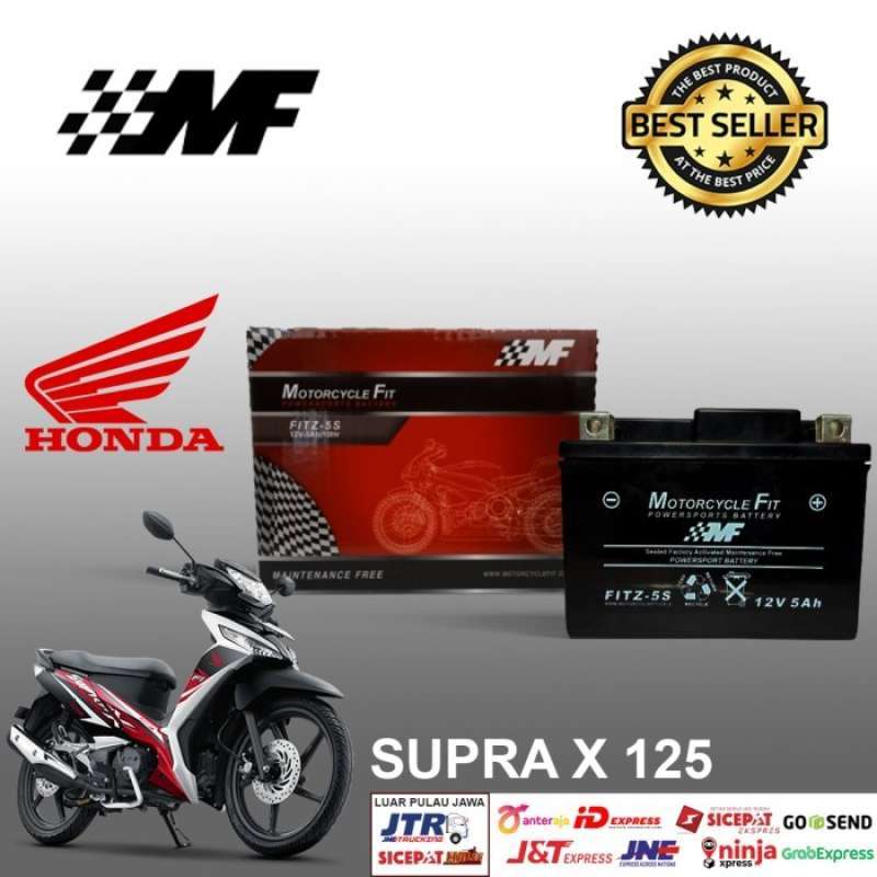 Promo Aki Motor Honda Supra X 125 Accu MF GTZ5S Accu Kering Aki MF