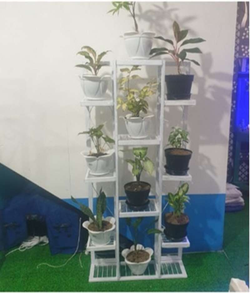 Jual Rak Bunga 10 Tempat Rak Bunga Susun Minimalis Sidoarjo Putih di Seller TRITUNGGAL