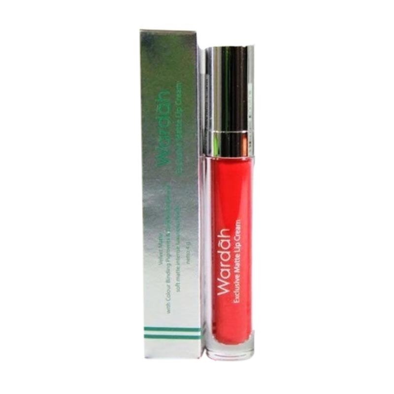 Jual Wardah Exclusive Matte Lip Cream 01 Red-Dicted - [4g 
