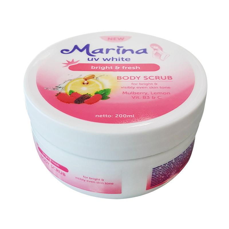 Jual Marina Body Scrub UV White Bright & Fresh Scrub [200 mL] di Seller