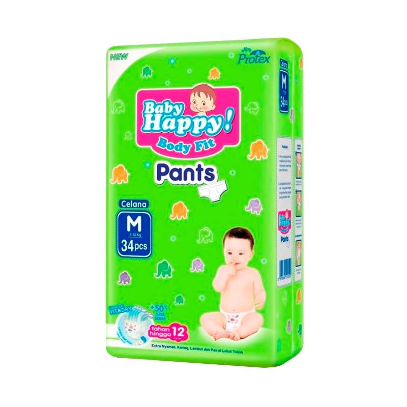 Jual JSM - Baby Happy Pants Popok Bayi [Size M/ 34 pc   s] 1 DUS ISI 4 PC